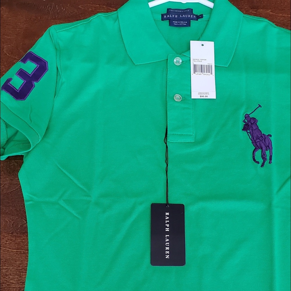 RL  “ Skinny Fit” woman’s Mesh Polo shirt